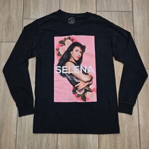 Selena Graphic Long Sleeve Tee Womens S Black 2020 Official Merch Shirt